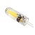 billige LED-lys med to stifter-2 W LED-lamper med G-sokkel 100-130 lm G4 T 2 LED Perler COB Dekorativ Varm hvid 12 V / 1 stk.