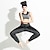 baratos Novo em-Mulheres Calças de Yoga Harém Preto Cinzento Elastano Exercite-se Fitness Treino de Ginástica Calças Esporte Roupas Esportivas Respirável Confortável Com Stretch