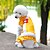 cheap Dog Clothes-Dog Coat Jumpsuit Dog Clothes Embroidered Yellow Red Blue Polar Fleece Cotton Costume For Spring &amp;  Fall Winter Men&#039;s Women&#039;s Holiday Fashion New Year&#039;s