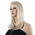 cheap Synthetic Trendy Wigs-Top Grade Low Price Blonde Middle Long Straight With Full Bang Synthetic Wigs Hot Sale.