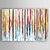 halpa Abstraktit taulut-Hang-Painted öljymaalaus Maalattu - Abstrakti Moderni Sisällytä Inner Frame / 4 paneeli / Venytetty kangas