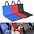 cheap Dog Travel Essentials-Cat Dog Car Seat Cover Seat Covers &amp; Accessories Waterproof Foldable Durable Plaid / Check Solid Colored Textile Black Red Blue / Safety