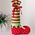 tanie Dekoracje bożonarodzeniowe-piękne Santa Claus szelki startowe elf buty dyszą cukierków torba na prezent Boże Narodzenie