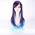 abordables Perruques Synthétiques Sans Bonnet-Perruque Synthétique Droit Droite Perruque Long Très long Violet Cheveux Synthétiques Femme Violet