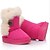 baratos Sapatos de Menina-Para Meninos Sapatos Couro Outono Botas Presilha para Vermelho / Rosa claro