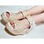 voordelige Damessandalen-Dames PU Zomer / Herfst Sandalen Plateau / Sleehak / Creepers Open teen  Strik Zwart / Beige