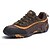 cheap Men&#039;s Athletic Shoes-Men&#039;s Shoes Leather Fall Comfort Sneakers Hiking Shoes Platform Lace-up For Outdoor Brown Blue Khaki