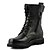 cheap Men&#039;s Boots-Men&#039;s Shoes Leather Winter Combat Boots Boots Lace-up For Outdoor Black