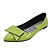 olcso Női lapos sarkú cipők-Női Bőrutánzat Tavasz / Nyár / Ősz Kényelmes Lapos Lapos Csokor Piros / Zöld / Rózsaszín