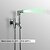 voordelige Bidetkranen-Hedendaagse Muurbevestigd Inclusief handdouche LED Keramische ventiel Chroom, Bidet kraan