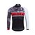 cheap Men&#039;s Clothing Sets-Miloto Men&#039;s Long Sleeve Cycling Jersey with Bib Tights White Bike Clothing Suit Thermal / Warm Fleece Lining Breathable 3D Pad Quick Dry Winter Sports Polyester Fleece Silicon Geometry Mountain Bike