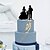 tanie Figurki na tort-Figurki na tort Klasyczny styl Klasyczna para Akryl Ślub z Kwiat 1 pcs Pudełko na prezent