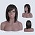 cheap Synthetic Trendy Wigs-Synthetic Wig Straight Straight Wig Short Black Synthetic Hair Women&#039;s Black