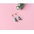 tanie Kolczyki-Damskie Kolczyki drop Kolczyki w kształcie obręczy Krzyżowanie Frędzel Artystyczny List Skała Hip-Hop Kolczyki Biżuteria Zielony / Biały / Niebieski Na Impreza Ślub Codzienny