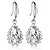 abordables Boucle d&#039;Oreille-Femme Cristal Boucles d&#039;oreille goutte - Cristal, Zircon, Plaqué argent Fleur Européen, Mode, Mariée Or / Argent Pour Mariage / Soirée / Plaqué or