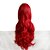 billiga Kostymperuk-syntetisk peruk cosplay peruk kropp våg kropp våg peruk lång mycket lång rött syntetiskt hår dam röd halloween peruk