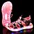 economico Scarpe da bambino-Per bambino-Sneakers-Casual Sportivo Serata e festa-Comoda Light Up Shoes-Piatto-Finta pelle-Argento Dorato Pesca