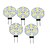 levne LED bi-pin světla-5pcs 1.5 W LED bodovky 200-220 lm G4 MR11 9 LED korálky SMD 5730 Stmívatelné Teplá bílá 12 V / 5 ks / RoHs