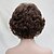 お買い得  トレンドの合成ウィッグ-Synthetic Wig Curly Wavy Curly With Bangs Wig Short Auburn Synthetic Hair Women&#039;s Middle Part Brown