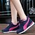 cheap Women&#039;s Sneakers-Women&#039;s Sneakers Spring / Fall Wedges Canvas Outdoor / Casual Wedge Heel Lace-up Black / Blue / Gray Sneaker