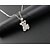 cheap Necklaces-Women&#039;s Couple&#039;s Choker Necklace Pendant Necklace Pendant Bear Flower Animal Personalized Fashion Rhinestone Imitation Diamond Alloy Golden Silver Necklace Jewelry For Wedding Party Party / Evening