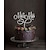 abordables gâteaux de fête de mariage-Thème classique Mariage Mixte Acrylique Monogramme Fleur 1 pcs Argent