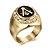 preiswerte Ringe für Herren-Herrn Statement-Ring Freimaurerringe Synthetischer Diamant Gold Titanstahl Personalisiert Retro Punk Weihnachts Geschenke Alltag Schmuck