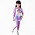 cheap Sets-Kids Girls&#039; Floral Daily Print Long Sleeve Regular Regular Cotton Clothing Set Purple