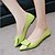 olcso Női lapos sarkú cipők-Női Bőrutánzat Tavasz / Nyár / Ősz Kényelmes Lapos Lapos Csokor Piros / Zöld / Rózsaszín
