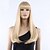 cheap Synthetic Trendy Wigs-Synthetic Wig Straight Straight With Bangs Wig Medium Length Blonde Synthetic Hair Women&#039;s Blonde
