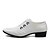 cheap Men&#039;s Oxfords-Men&#039;s Oxfords Comfort Leather Wedding / Party &amp; Evening / Casual Flat Heel Lace-up Black / White Others