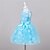 cheap Dresses-Kids Girls&#039; Going out Print Sleeveless Dress Blue