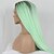 billige Syntetiske Lace-parykker-Syntetiske parykker Lige Stil Blonde Front Paryk Grøn Syntetisk hår Grøn Paryk Lang Naturlig paryk