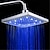 billiga LED-duschhuvuden-led trefärgad lysande färg toppspray duschhuvud med temperatur /9 tum vattenbooster toppspray (abs-plätering)