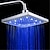 abordables Pommeaux de douche à LED-pommeau de douche à jet supérieur de couleur lumineuse tricolore à led avec température / jet supérieur de rappel d&#039;eau de 9 pouces (placage abs)