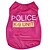 voordelige Hondenkleding-Kat Hond T-shirt Puppykleding Politie / militair Casual / Dagelijks Hondenkleding Puppykleding Hondenoutfits Zwart Blauw Roze Kostuum voor mannetjes- en vrouwtjeshonden Textiel Binnenwerk XS S M L