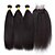 Недорогие Пряди натуральных волос-Перуанские волосы Kinky Curly Человека ткет Волосы 3 комплекта с закрытием Ткет человеческих волос Черный Расширения человеческих волос / Кудрявый вьющиеся