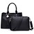 preiswerte Taschensets-Damen PU Bag Set Solide 2 Stück Geldbörse Set Schwarz / Rot / Grau