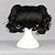 cheap Costume Wigs-Cosplay Costume Wig Synthetic Wig Cosplay Wig Curly Curly With Bangs With Ponytail Wig Natural Black Synthetic Hair Women‘s Black hairjoy