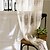 cheap Sheer Curtains-Sheer Curtains Shades Two Panels Bedroom Flower Polyester Embroidery