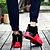 baratos Sapatos Desportivos para Homem-Homens sapatos Couro Ecológico Primavera / Outono Conforto Tênis Basquete Vermelho / Azul