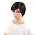 cheap Synthetic Trendy Wigs-short wavy hair black color synthetic wigs for women