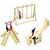 levne 3D puzzle-Dřevěné puzzle Dřevěný model Čínské stavby Hřiště profesionální úroveň Dřevěný 1 pcs Dětské Dospělé Chlapecké Dívčí Hračky Dárek
