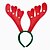 cheap Christmas Decorations-Red Christmas Bell Head Buckle Hair Hoop Xmas Decorations Reindeer Antlers Headband Hairbands Prop Fancy Dress Head