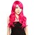 cheap Synthetic Trendy Wigs-Synthetic Wig Body Wave Body Wave With Bangs Lace Front Wig Long Fuxia Bleached Blonde Purple Yellow Red Synthetic Hair 22 inch Women&#039;s Party Women Synthetic Blue Neitsi