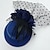 cheap Fascinators-Tulle Feather Fabric Fascinators Kentucky Derby Hat Headpiece Classical Feminine Style