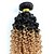 billige Ombre-weaves-3 Bundler Brasiliansk hår Krøllet Dyb Bølge Jomfruhår Nuance 18 inch Nuance Menneskehår Vævninger Menneskehår Extensions / 10A