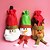 voordelige Kerstdecoraties-Kerstmis rode ornament oude wijn zakken fles kerstman elanden sneeuwmanontwerp voor home party tafeldecoratie