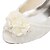 cheap Wedding Shoes-Women&#039;s Heels Chunky Heel Peep Toe Wedding Dress Party &amp; Evening Crystal Satin Flower Elastic Fabric Ivory