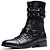 cheap Men&#039;s Boots-Men&#039;s Combat Boots Synthetic Fall / Winter Boots Black / Party &amp; Evening / Block Heel / Rivet / Party &amp; Evening